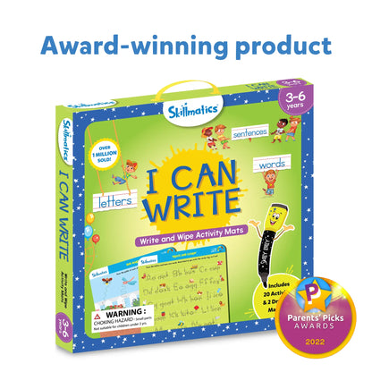 Skillmatics I Can Write, Reusable Activity Mats for Ages 3 to 6