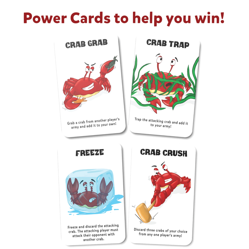 Crab Clash | Fierce Card Game of Attack and Defense (ages 7+)