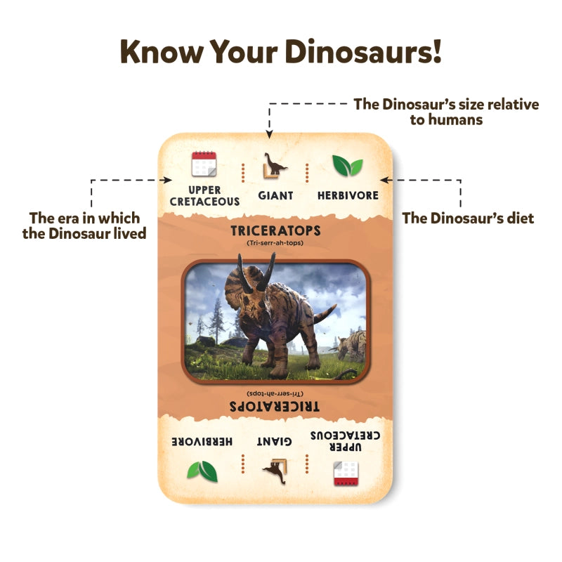 Skillmatics Card Game - Dino Trio, A Smart Swapping