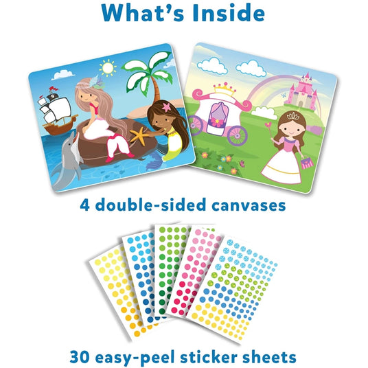 Dot it!: Unicorns & Princesses | No mess sticker art (ages 3-7)