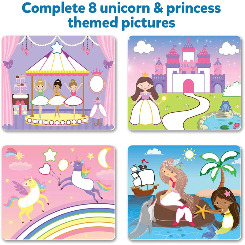 Dot it!: Unicorns & Princesses | No mess sticker art (ages 3-7)