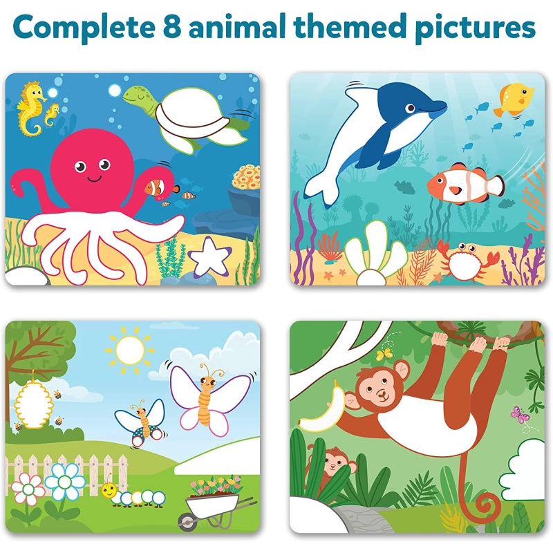 Dot it!: Wild, Farm & Underwater Animal | No mess sticker art (ages 3-7)