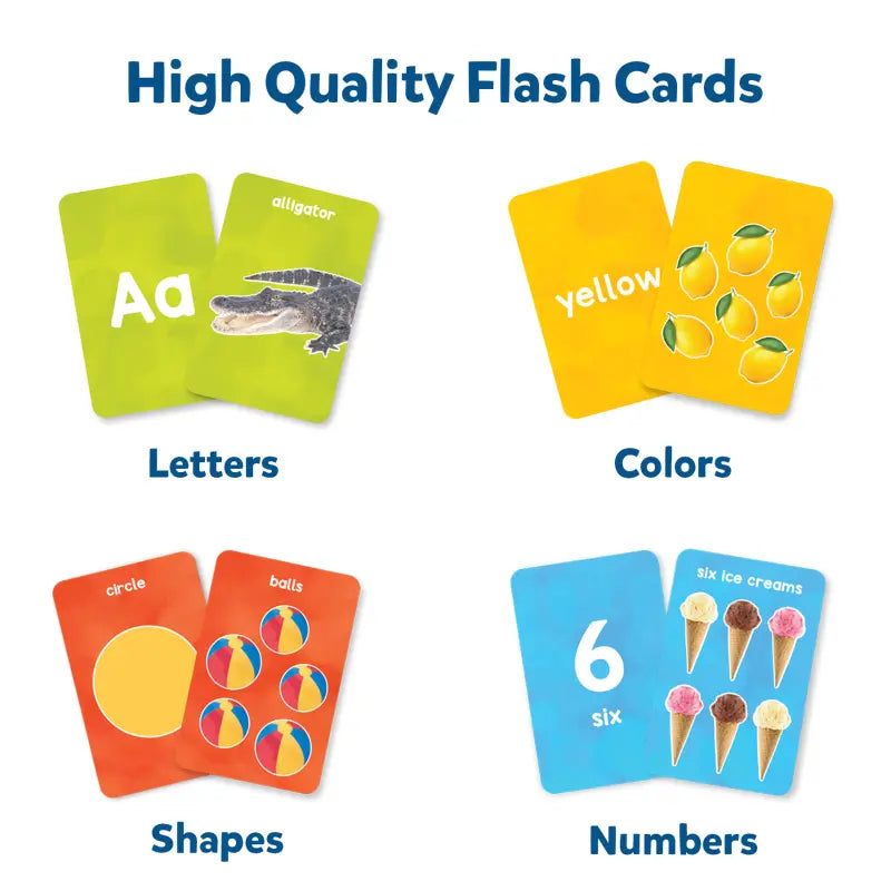 Flash Cards for toddlers: Letters, Numbers, Shapes & Colors (ages 1-4)