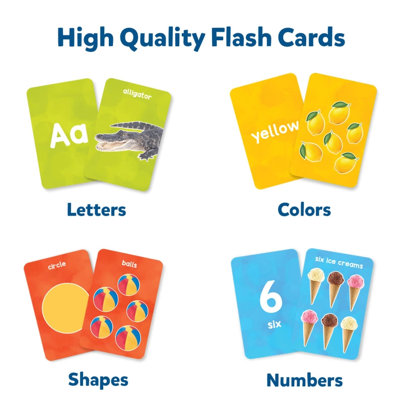 Flash Cards Combo: Letters, Numbers, Shapes, Colors & Words (ages 1-4)