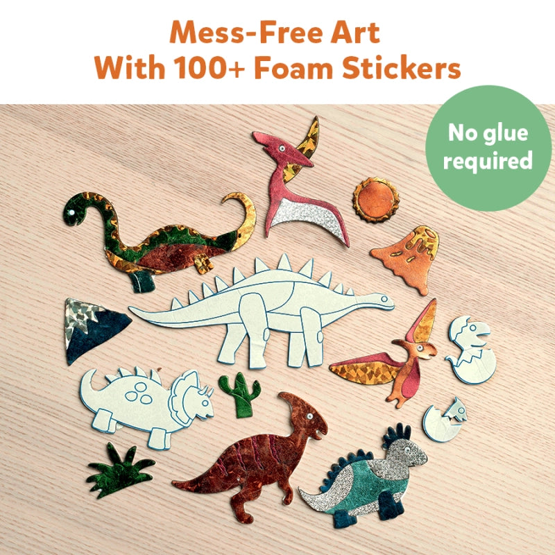 Foil Fun: World Of Dinosaurs  No Mess Art Kit (ages 4-9