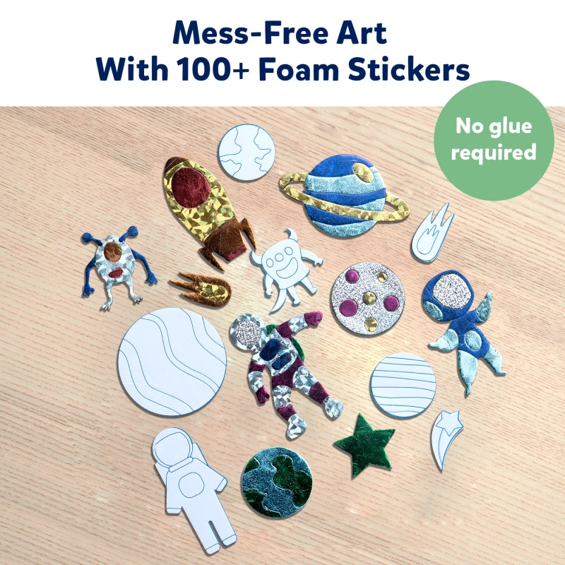 Foil Fun: Up in Space  No Mess Art Kit (ages 4-9) – Skillmatics