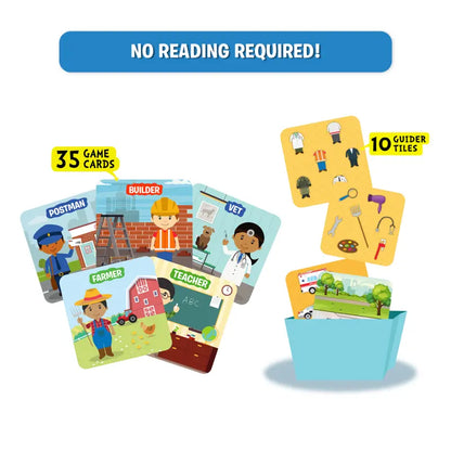 Guess in 10 Junior: Community Helpers | Trivia card game (ages 3-6)
