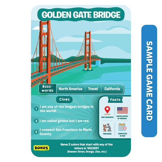 Guess in 10: Legendary Landmarks | Trivia card game (ages 8+)