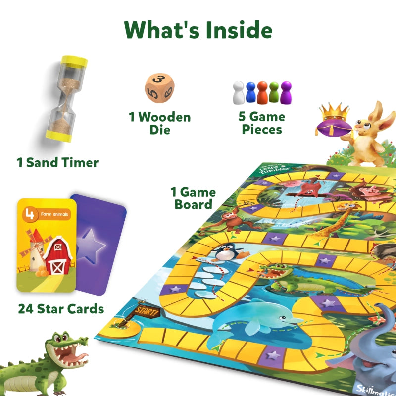 Leaps & Tumbles | Fun Family Board Game (ages 3+)