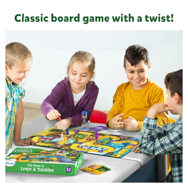 Leaps & Tumbles | Fun Family Board Game (ages 3+)