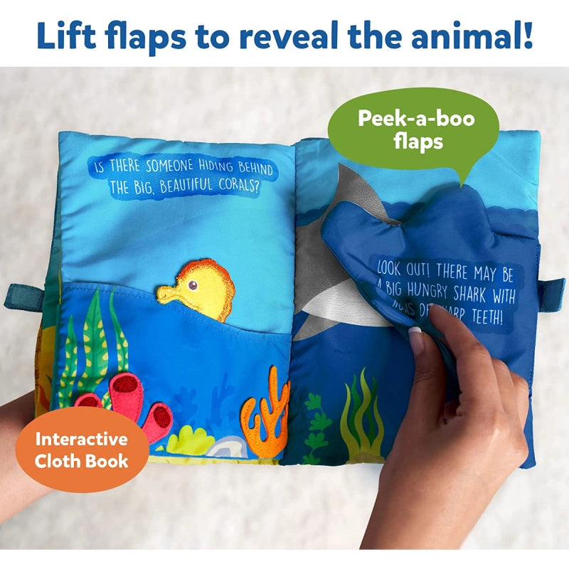 Peek-A-Boo : Underwater Animals | Interactive Cloth Book (6 months+)