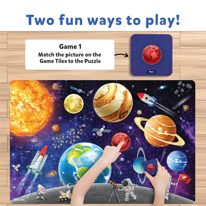 Piece & Play Up in Space | Jigsaw Puzzle (ages 3-7)