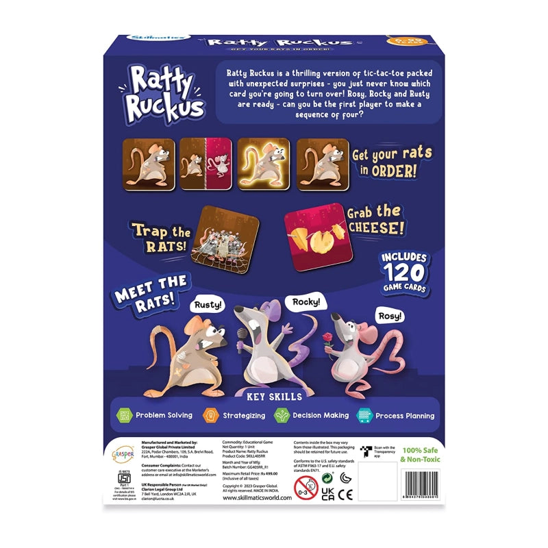 Ratty Ruckus | Tic-Tac-Toe with a Twist (ages 6+)