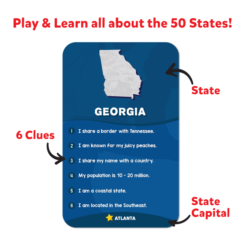 Scout it Out: The 50 States | Trivia Board Game (ages 7+)