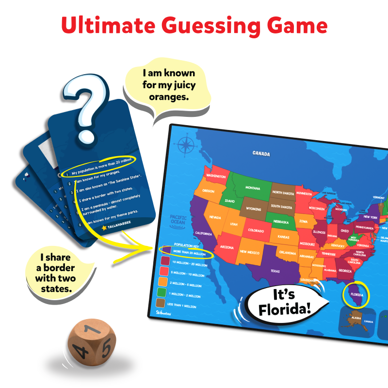 Scout it Out: The 50 States | Trivia Board Game (ages 7+)