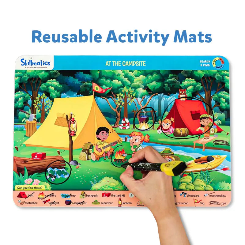 Search & Find + Preschool Champion: Reusable Activity Mats Combo (ages 3-6)