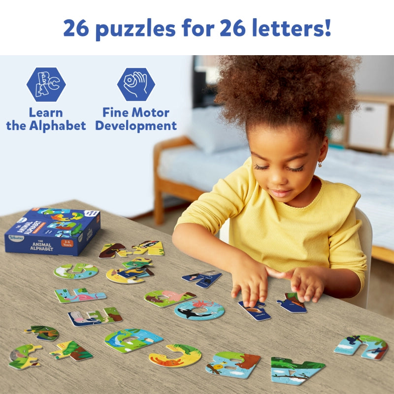 The Animal Alphabet | Fun & Educational Jigsaw Puzzle (ages 3-6)