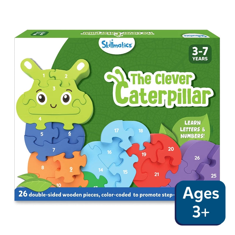 The Clever Caterpillar | Wooden Puzzle (ages 3+)